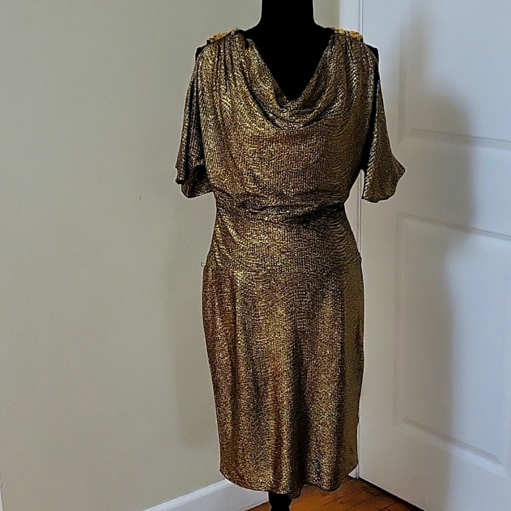 Black and Gold Dress